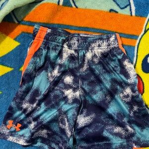 Under Armour Kids' Navy and Coral Patterned Shorts